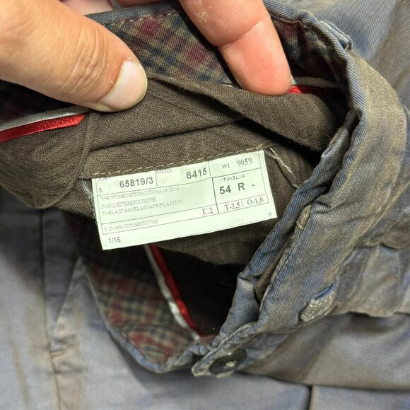 L.B.M 1911 Tailored Chinos Mens Twill Pants Iridescent Fabric Italy 36x30 - Picture 7 of 12